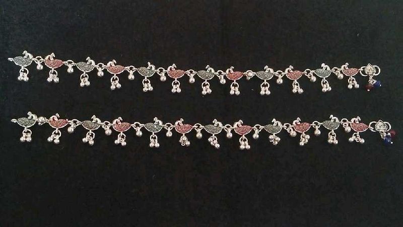 Peacock Anklets