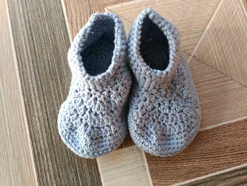 Handmade Crochet Baby Booties