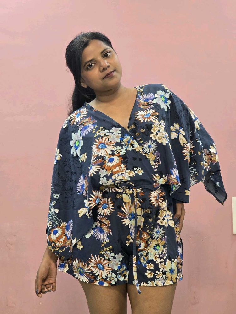 Floral Print Playsuit