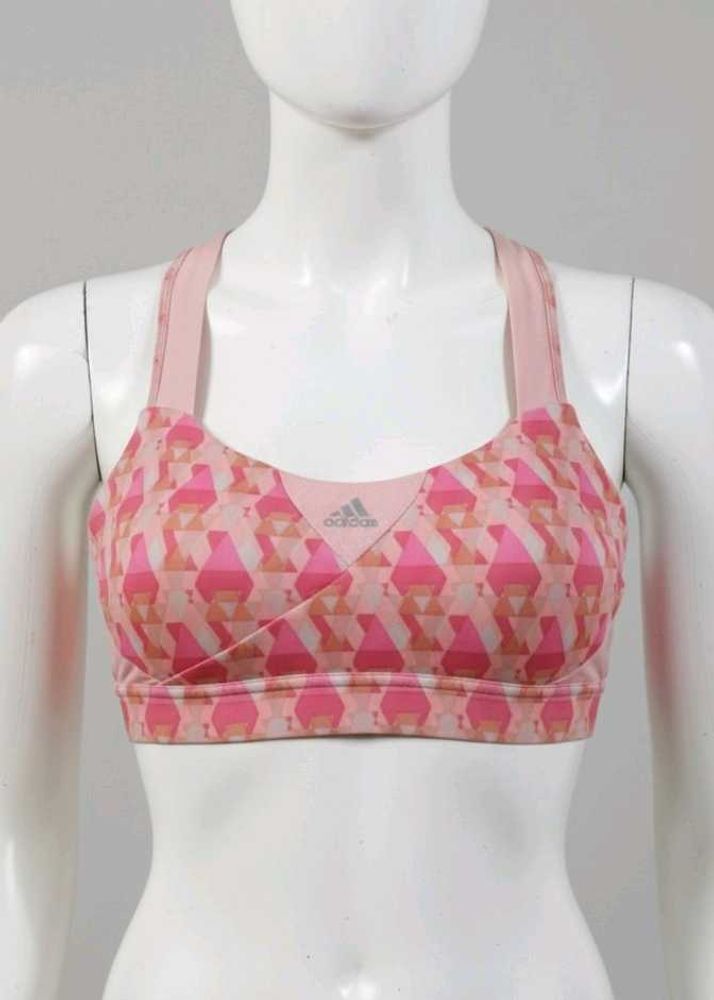 Adidas Sports Bra Pink Pattern