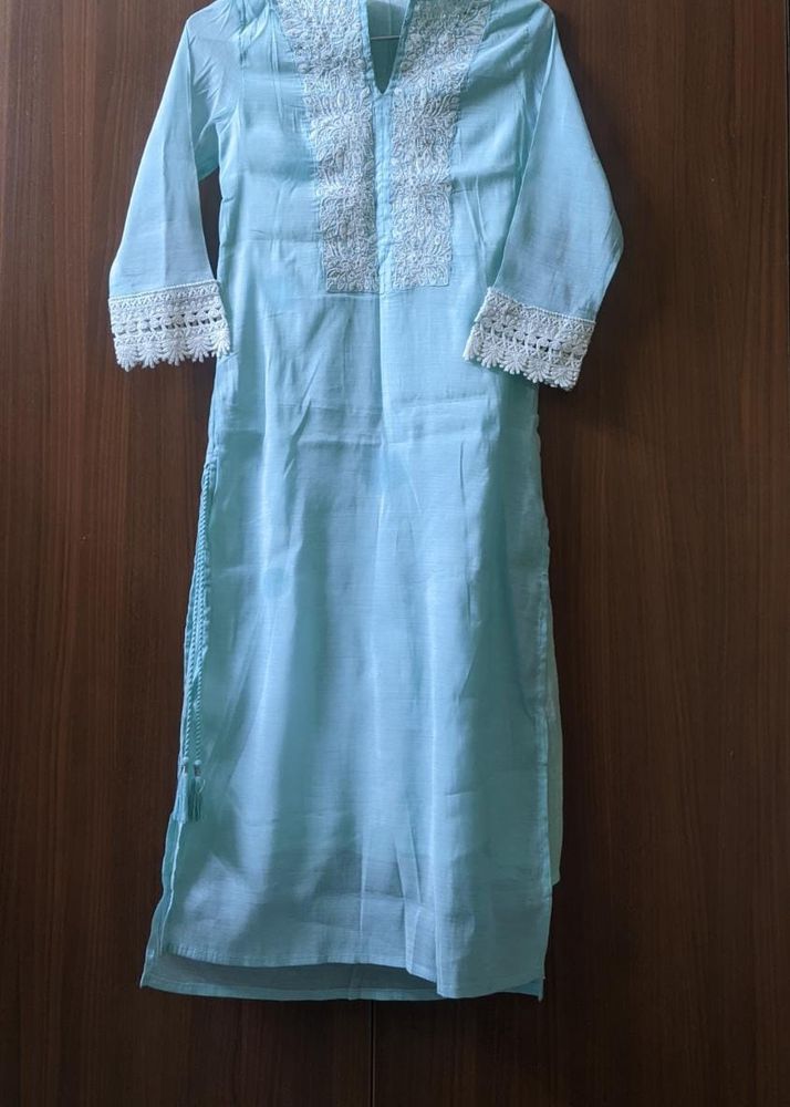 Mohr Light blue Kurti