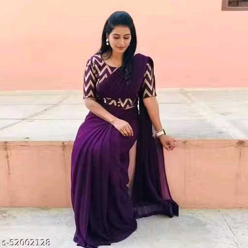 Elegant Purple Saree