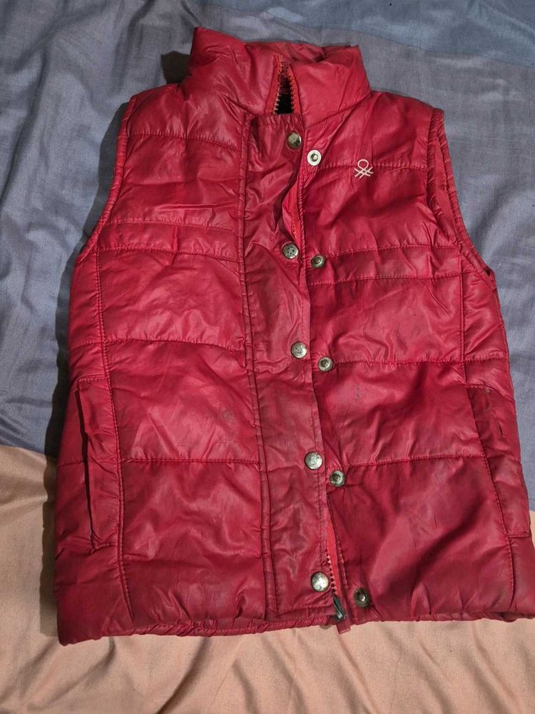 Red Padded Vest (winters )for kids and wom