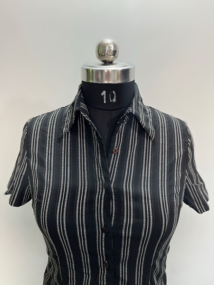 Striped Button-Down Shirt