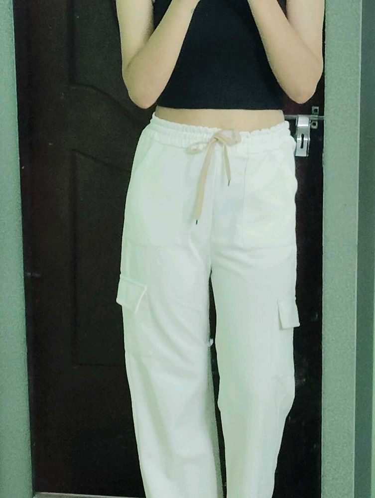 White Cargo Pants