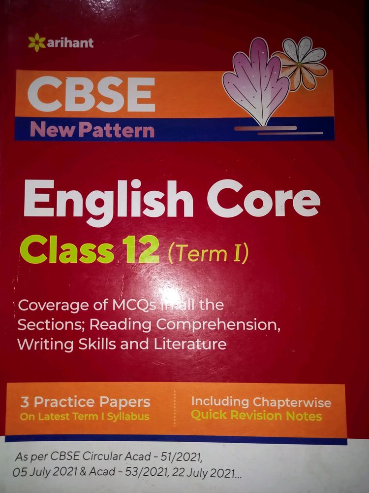 Class XII Arihant English Sample Practice Papers