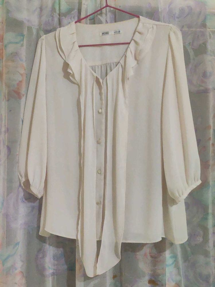 Elegant Cream Blouse