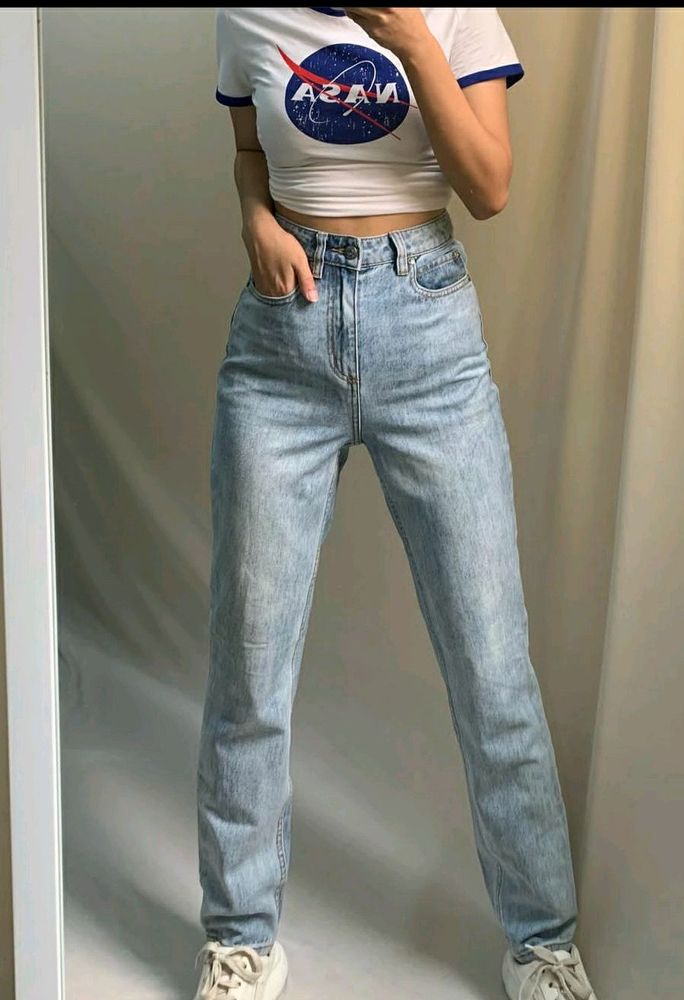 denim jeans straight leg Jeans