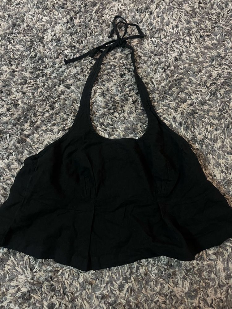 Black Halter Top