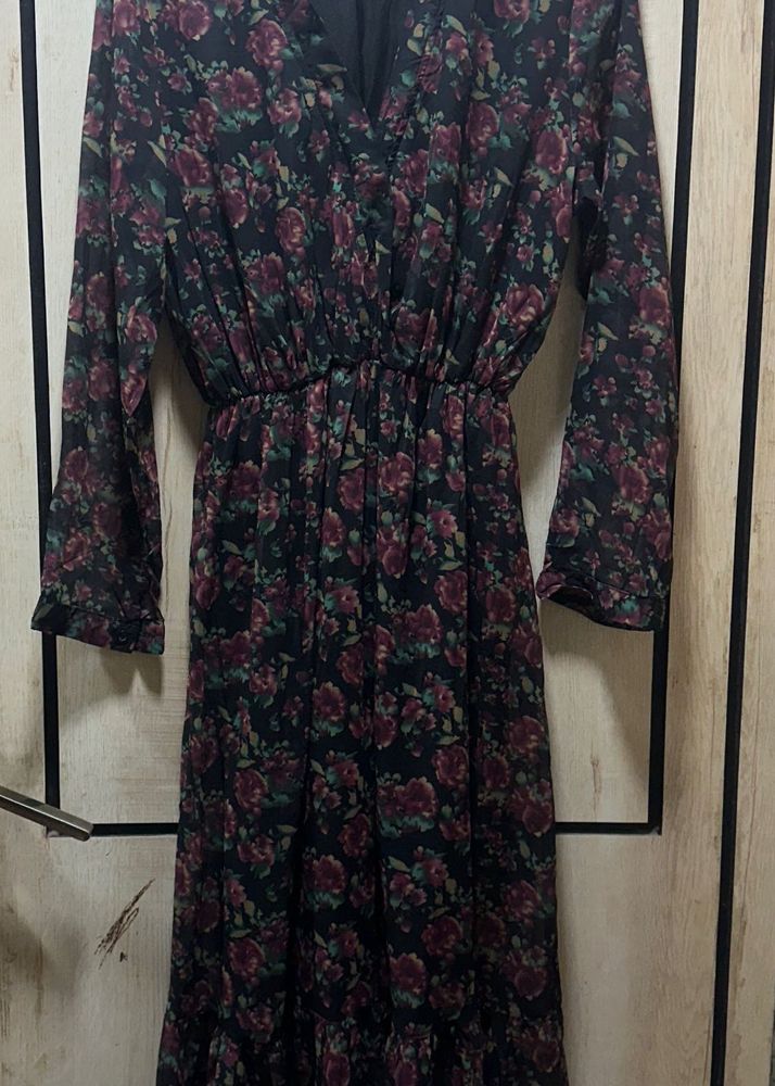 Floral Print Midi Dress