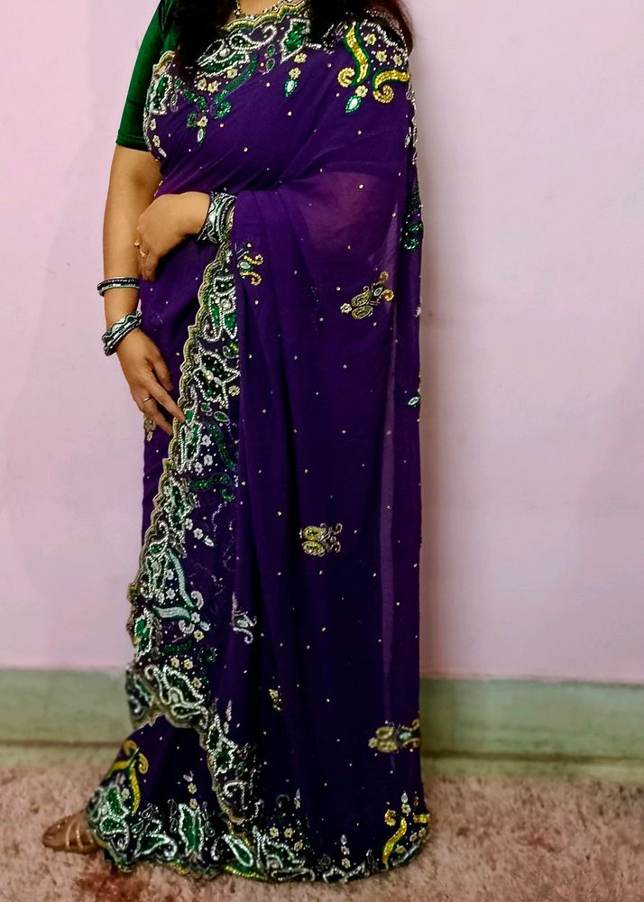 Heavy saree