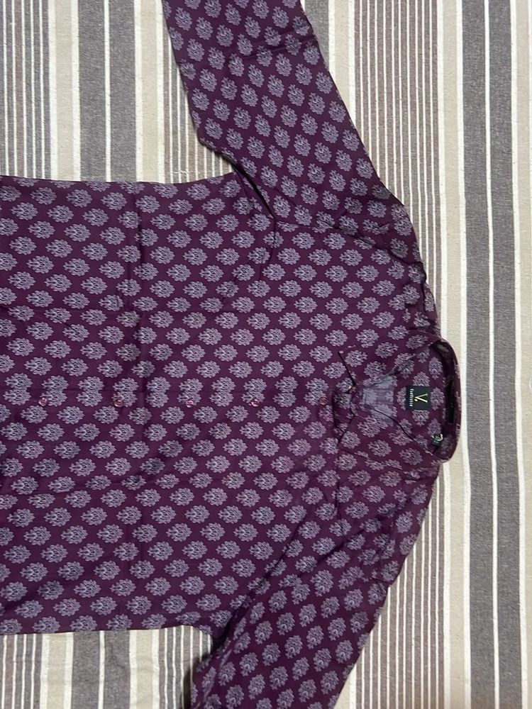 Stylish Purple Print Shirt