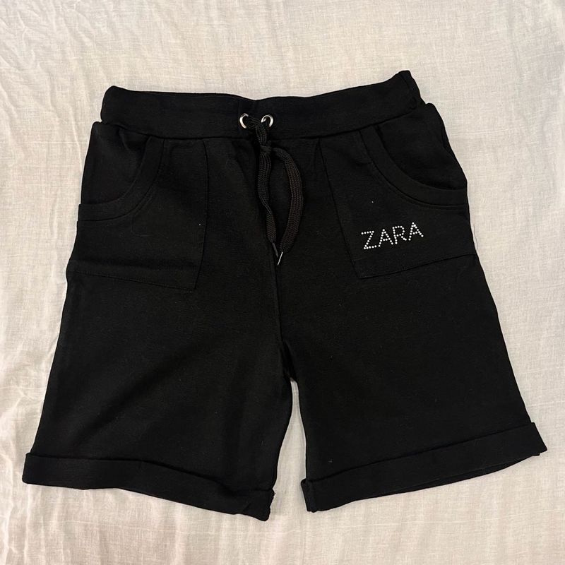 black shorts