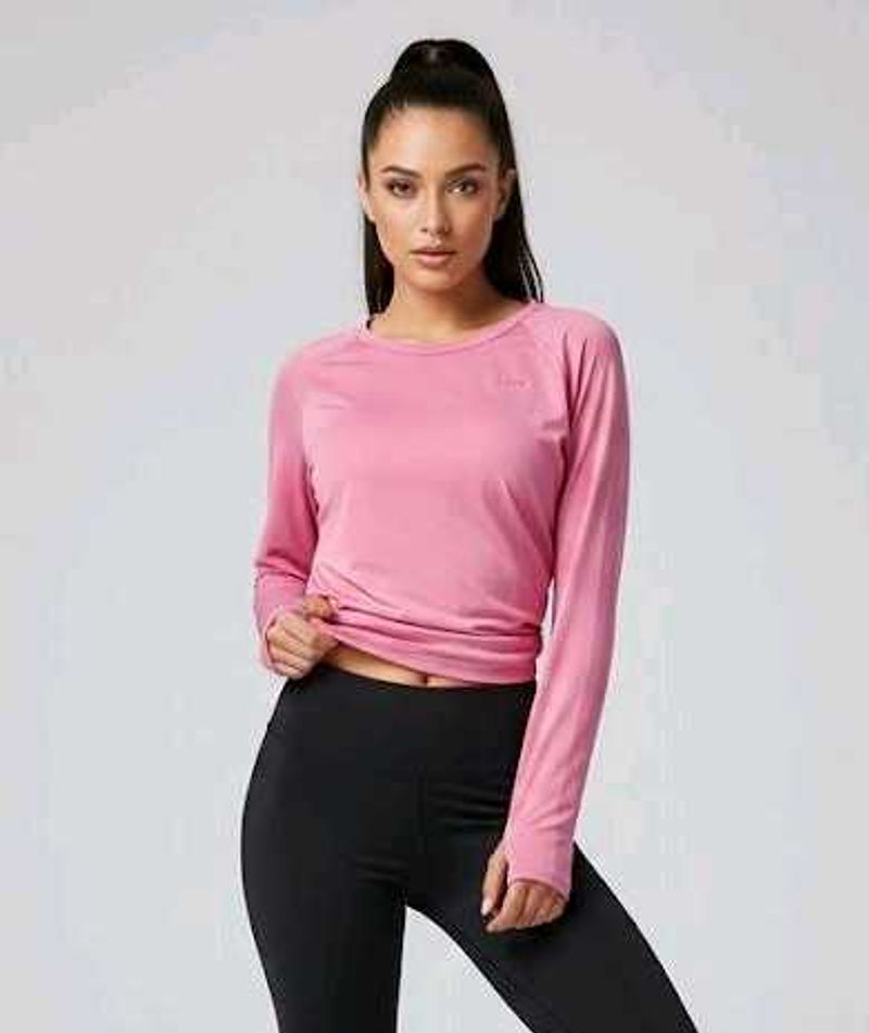 🧚🏻‍♀️Pink Long Sleeve Workout Top