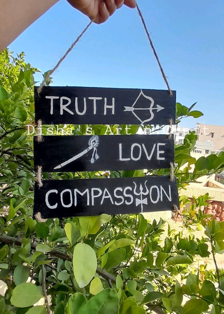 Truth Love Compassion- hanging