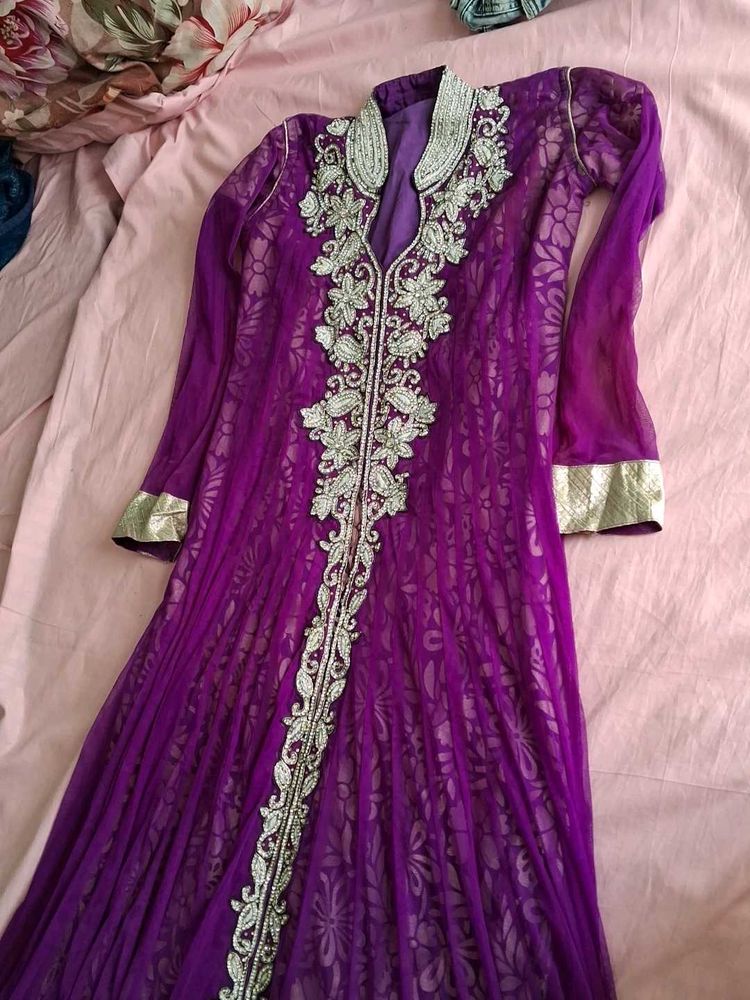 Gown Long With Stone Work