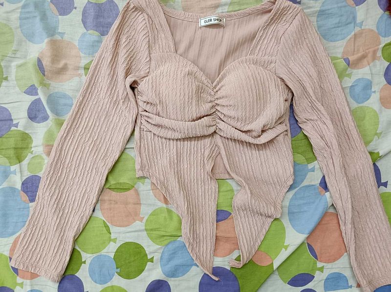 Pink Long Sleeve Top