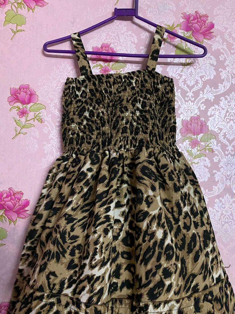 Animal Print Dress With Jacket