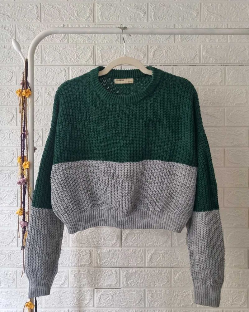 Pull&amp;Bear Color-blocked Jumper