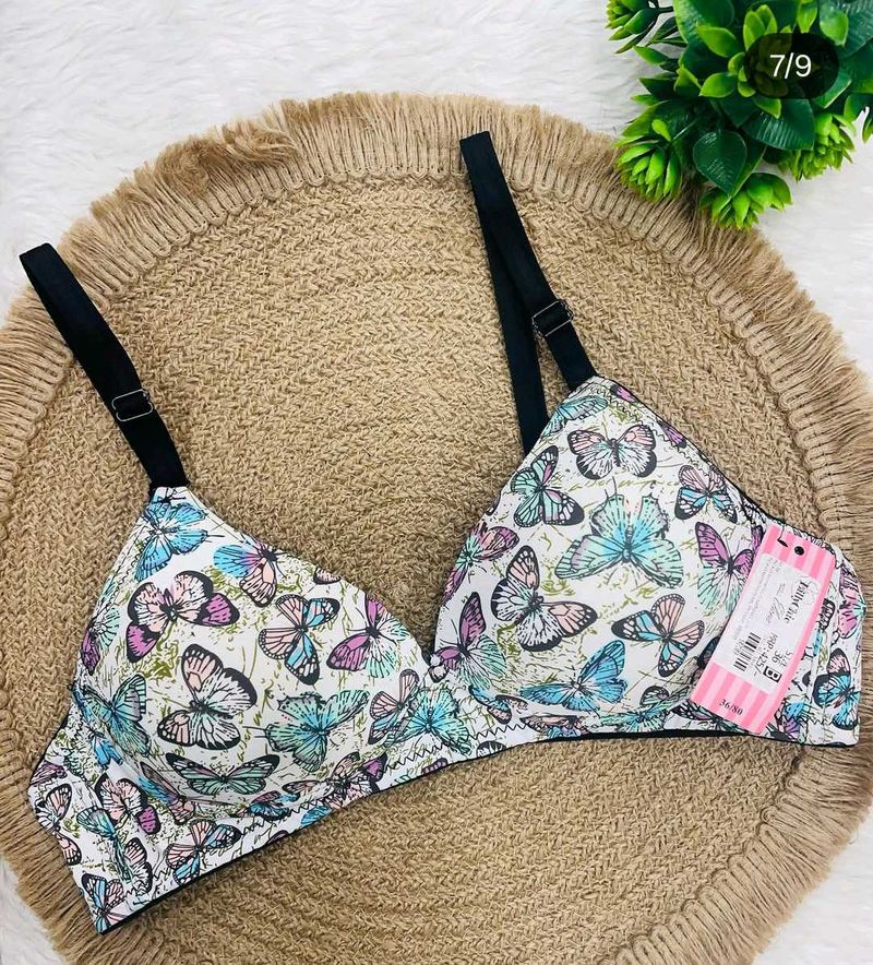 Butterfly Print Bra