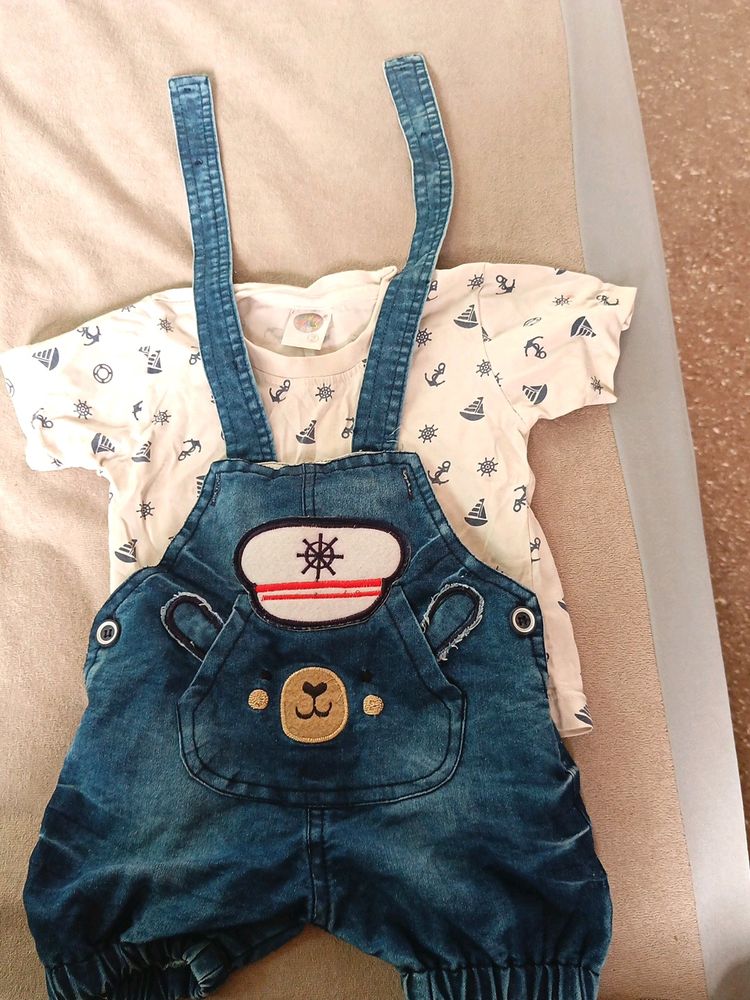 Dungres Set For 9-12 Months Boys