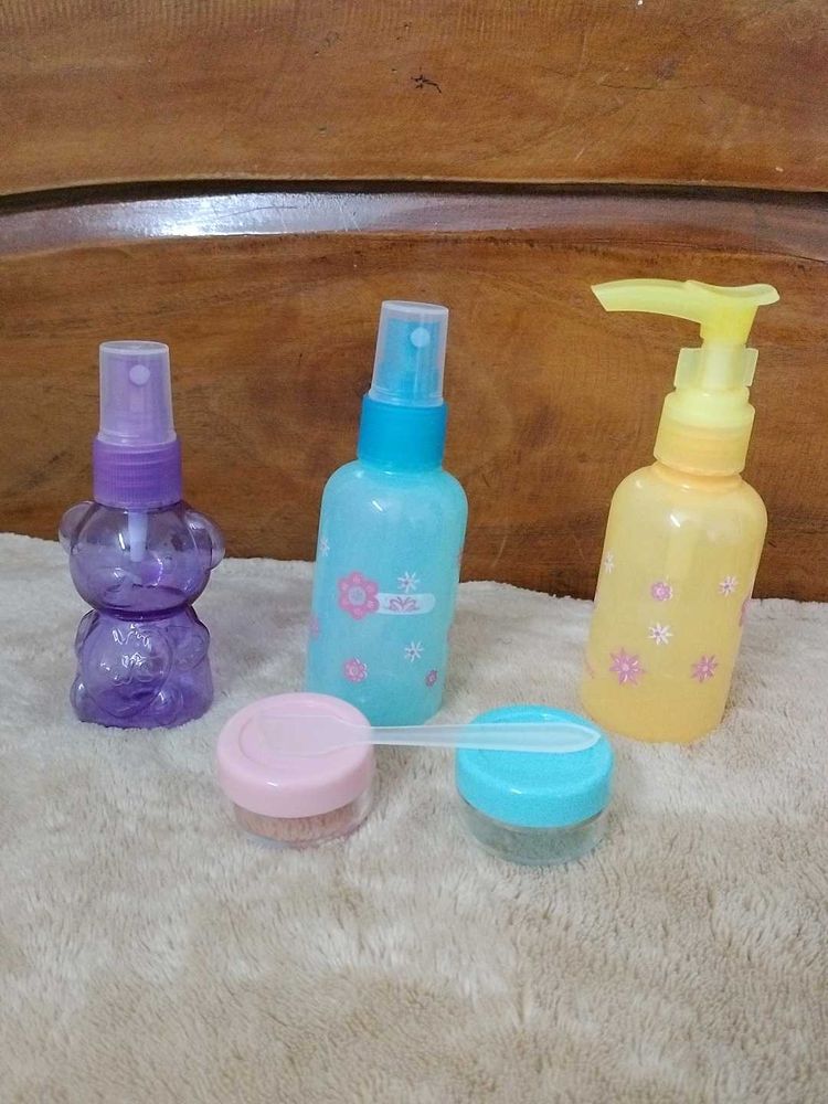 Empty Skincare Plastic Bottles