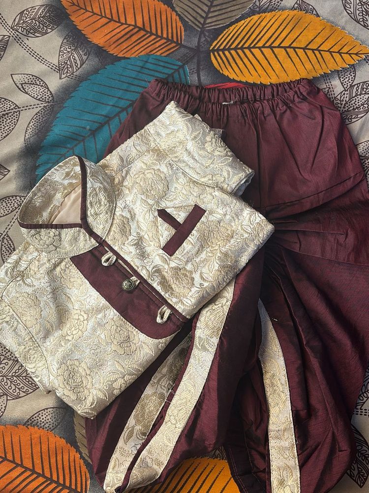 Sherwani With Dhoti Style Ekdum New