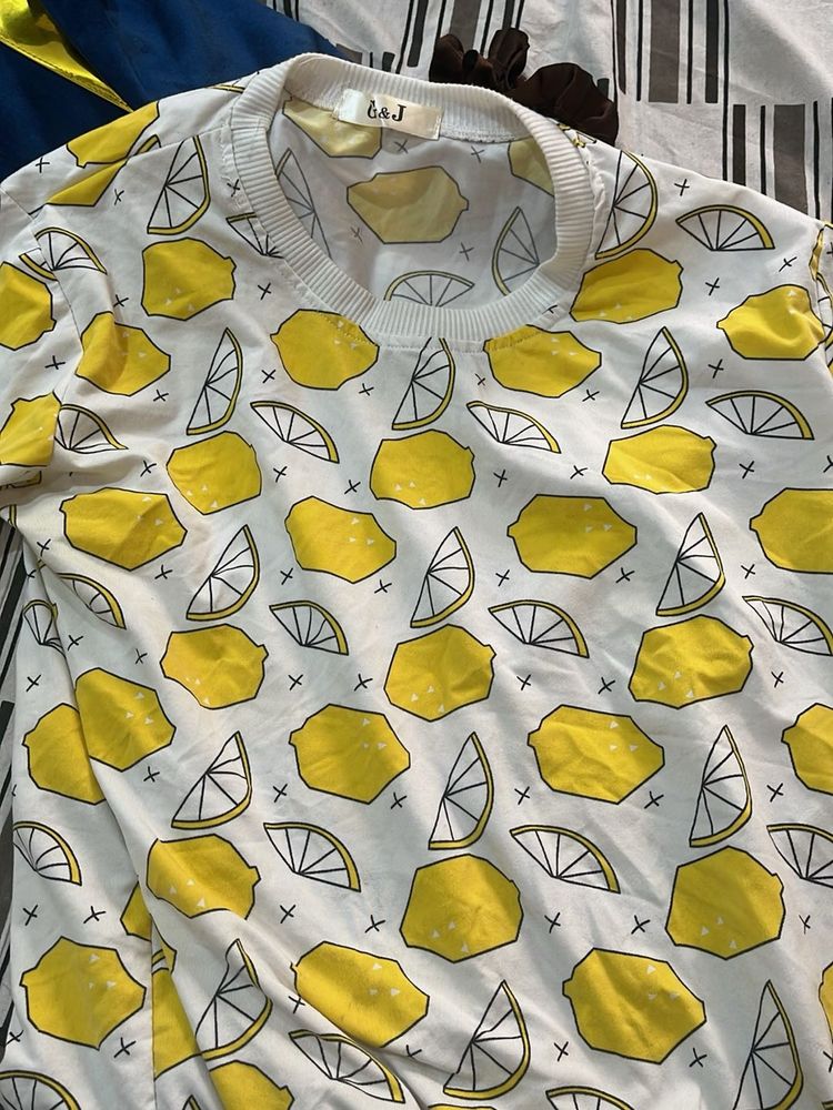 Lemon Print Tee