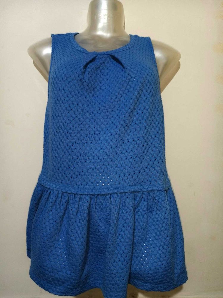 🎊Buy 1, Get 1 Free🎁Blue Sleeveless Top 32"-34"