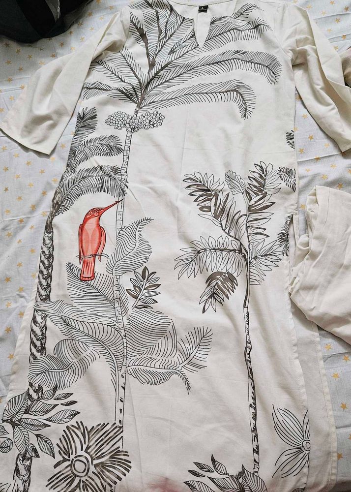 Printed Kurta With Palazzo Pant