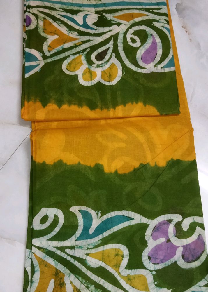 Pure Cotton Batick Saree