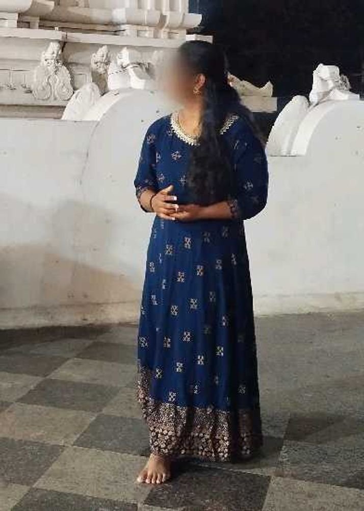 Elegant Blue Printed Kurta