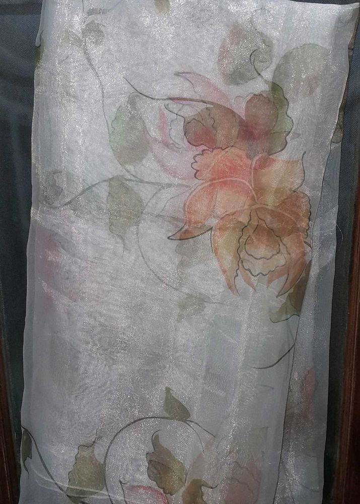 Floral Organza Dupatta