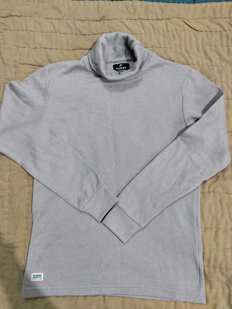 Wear High Neck Cotton Plain Full Sleeve Turtle Nec