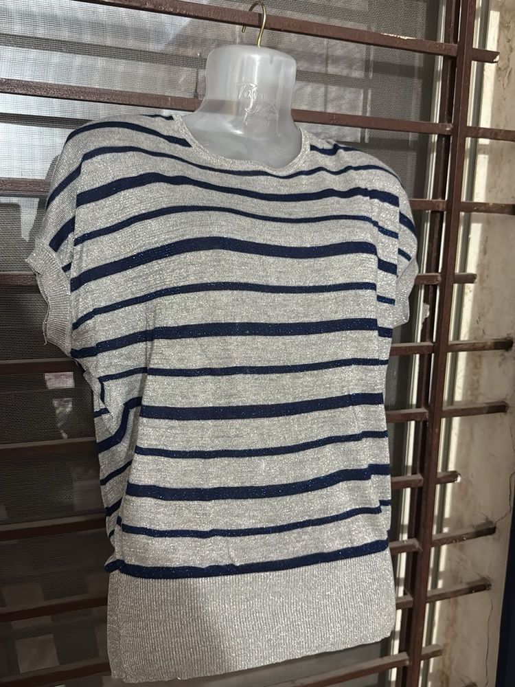 Striped knit top