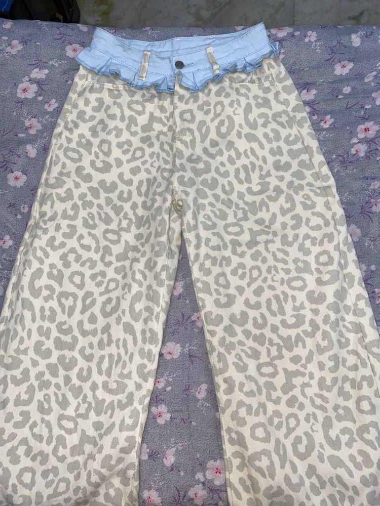 Patchwork Wide Leg Jeans