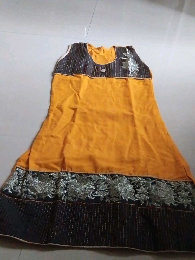 Vintage Mustard Yellow Dress