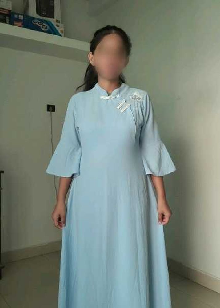 Elegant Blue Ethnic Dress