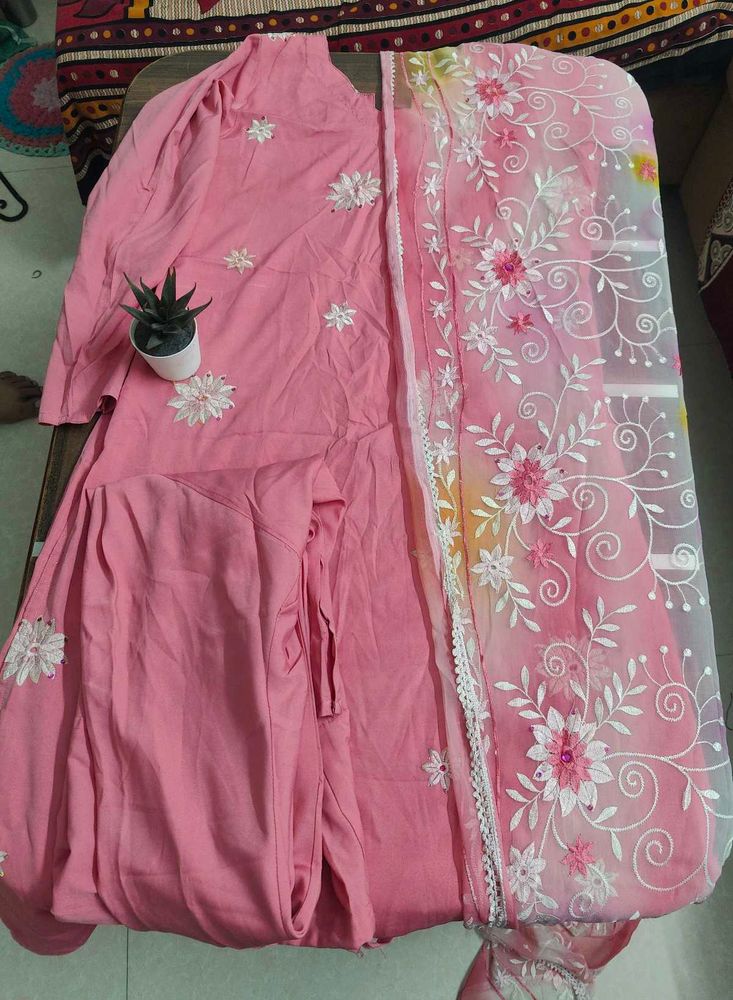 Light Pink Chudidar Set