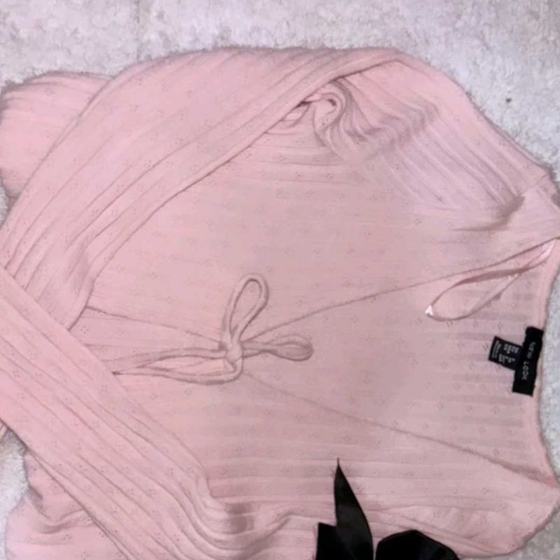 Baby Pink Stylish Outer