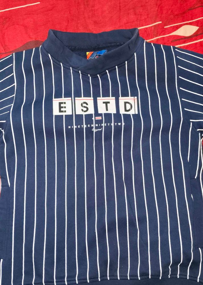 Striped ESTD Sweatshirt