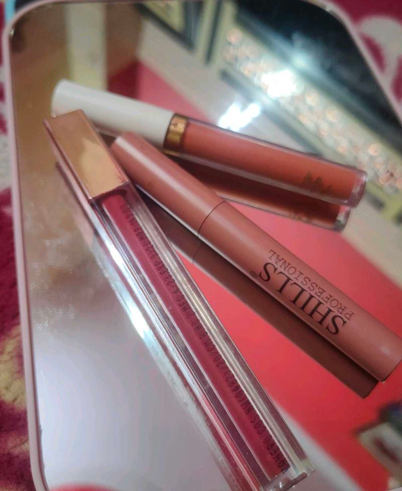 Combo Of 3 Nude Lipstick