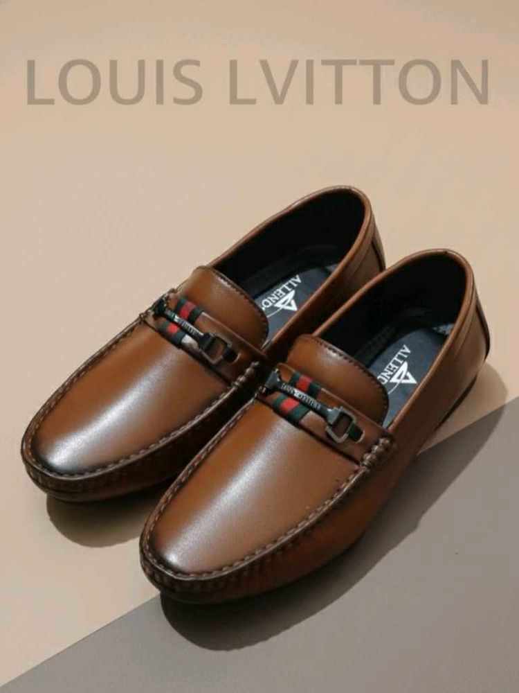 Stylish Brown Leather Loafers