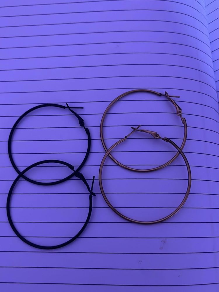 Combo Of Two Hooped Earrings