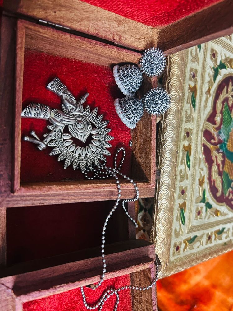 Oxidized Silver Jewelry Set