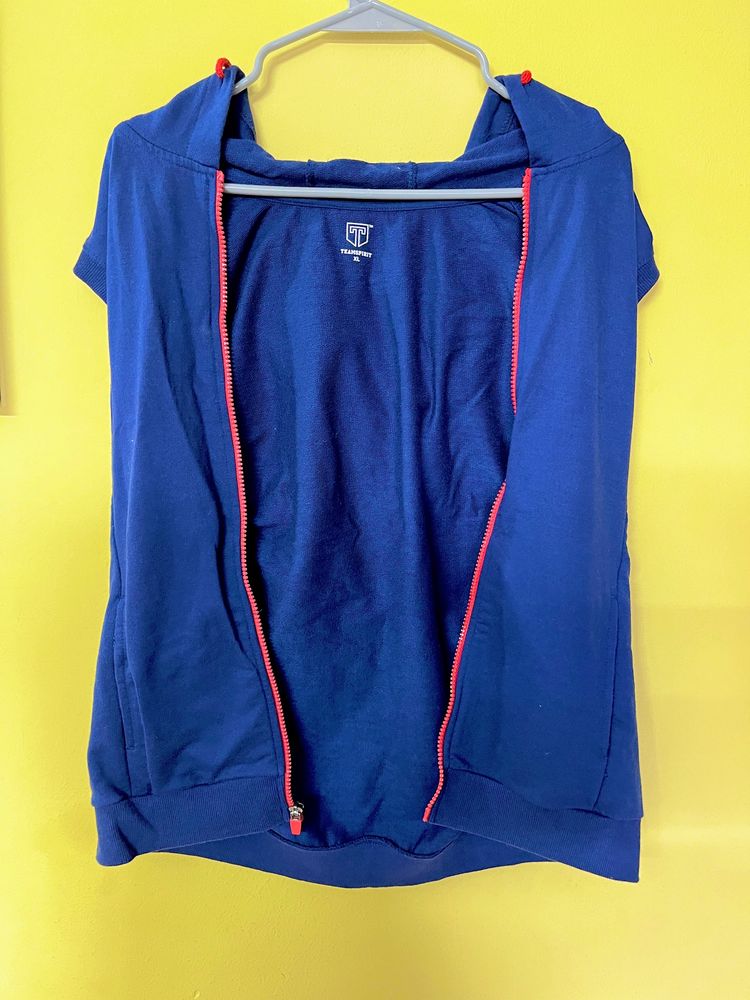 Navy Blue Sleeveless jacket