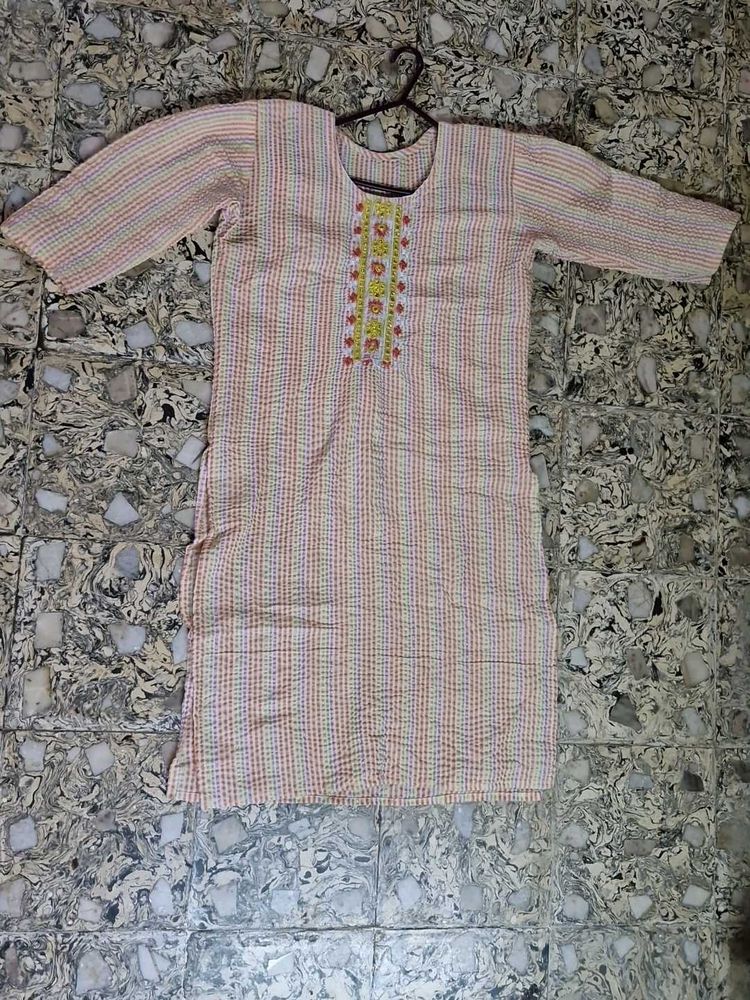 Elegant Embroidered Kurta