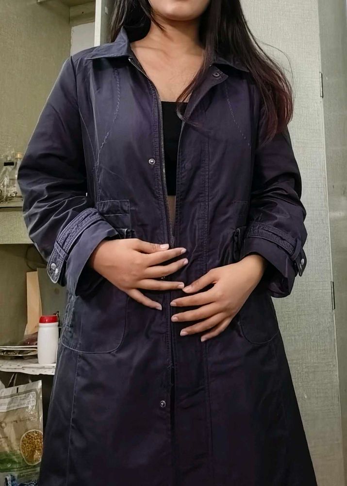 Purple Trench Coat - Women&#39;s