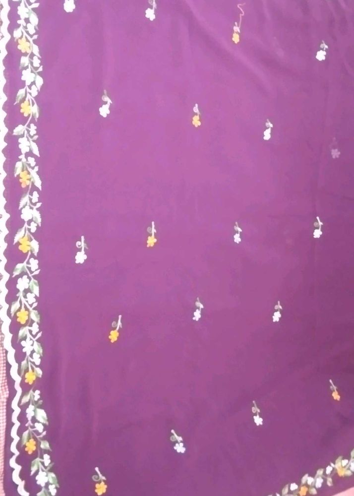 Embroidery Georgette Saree