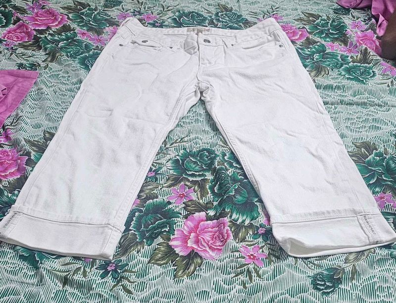 Banana Republic White Cropped Jeans 28/6p